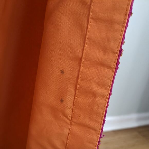 Sean Collection Prom Dress Maxi Gown Y2K Beaded Silk Shoulder Slit Sheath Pink L - Picture 13 of 14